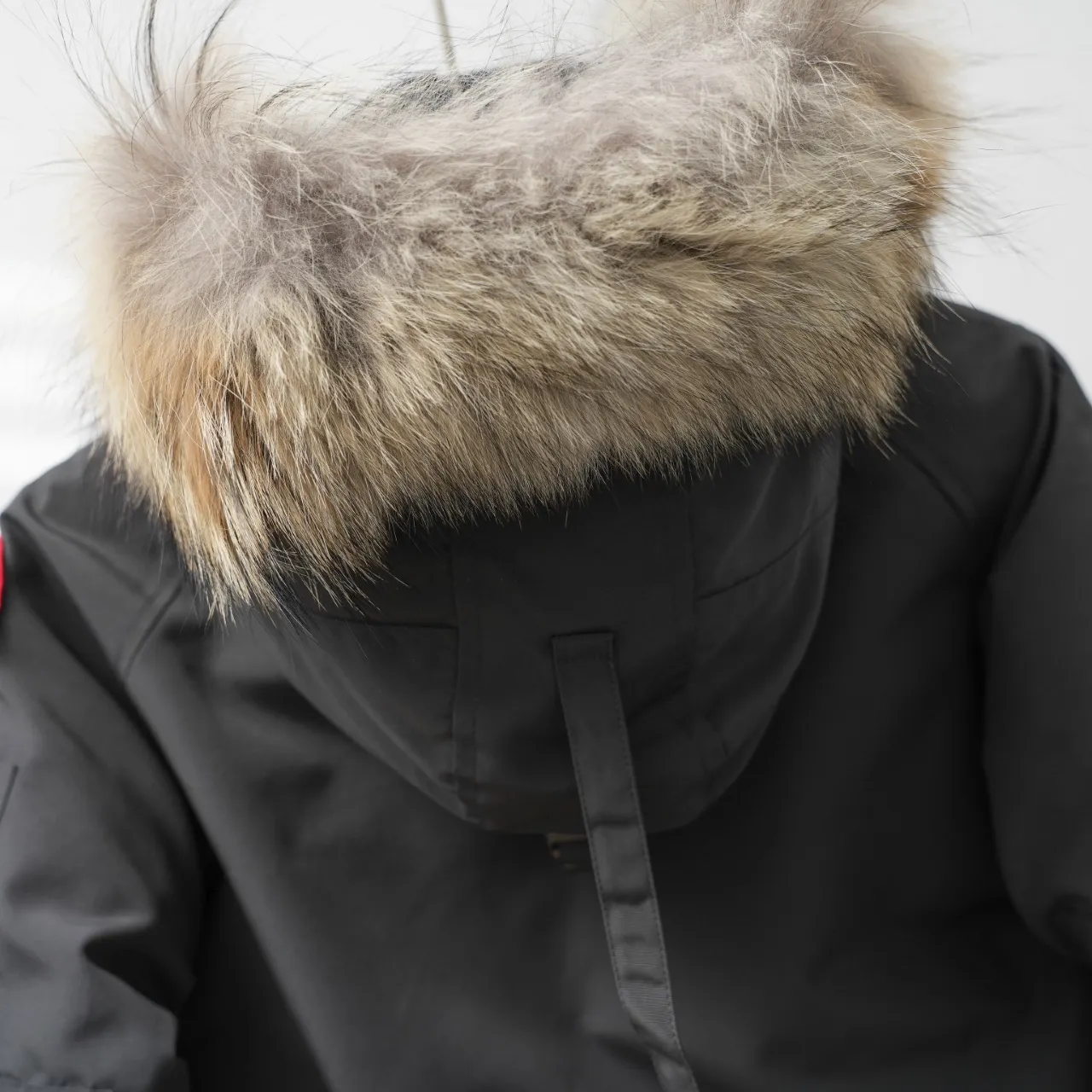 P720 CANADA GOOSE丨Canada Goose 02 hooded fur collar down jacket Color: Graphite Gray Size: XS-XL